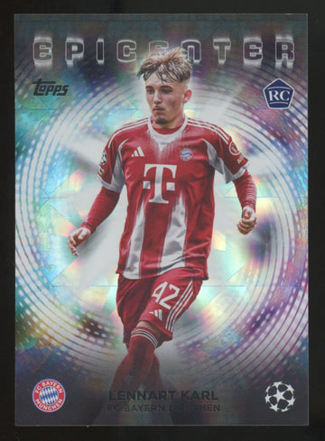 2025-26 Topps UEFA Club Lennart Karl RC Epicenter SSP #EC-11
