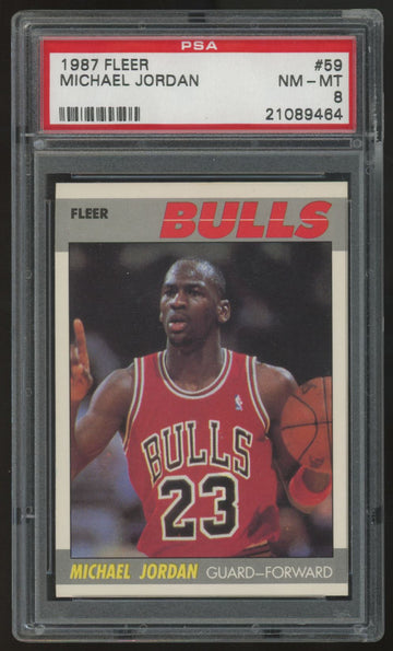 1987-88 Fleer Michael Jordan #59 PSA 8