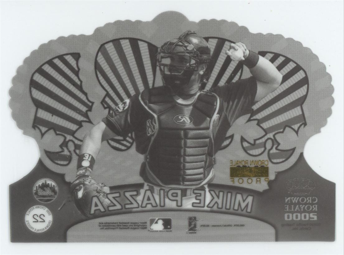 2000 Pacific Crown Royale Mike Piazza Black & White Proof /50 #22