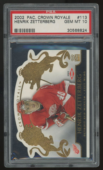2002-03 Pacific Crown Royale Henrik Zetterberg RC /2299 #113 PSA 10