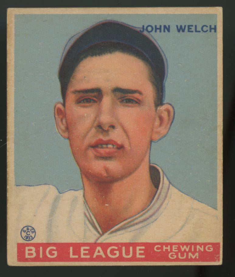 1933 Goudey John Welch #93 EX
