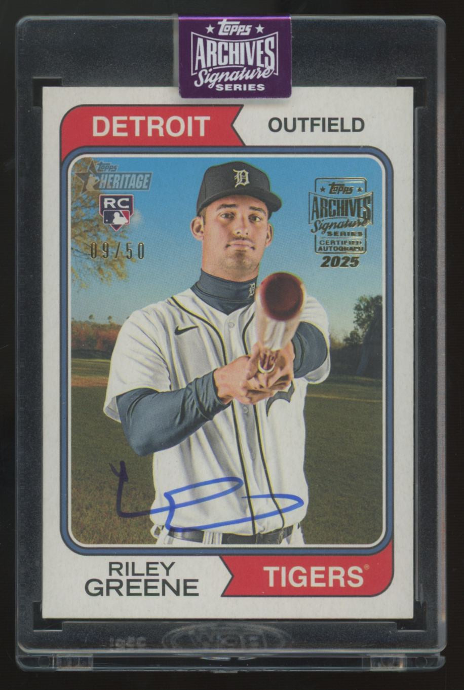 2025 Topps Archives Signature Series Riley Greene RC Auto /50 #48