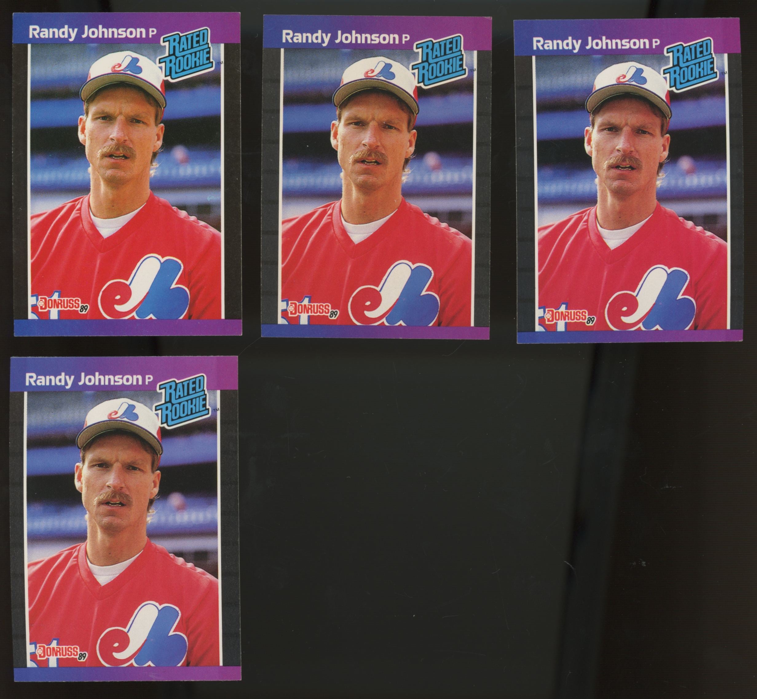 1989 Donruss Randy Johnson RC Rated Rookie #42 (Lot Of 10)