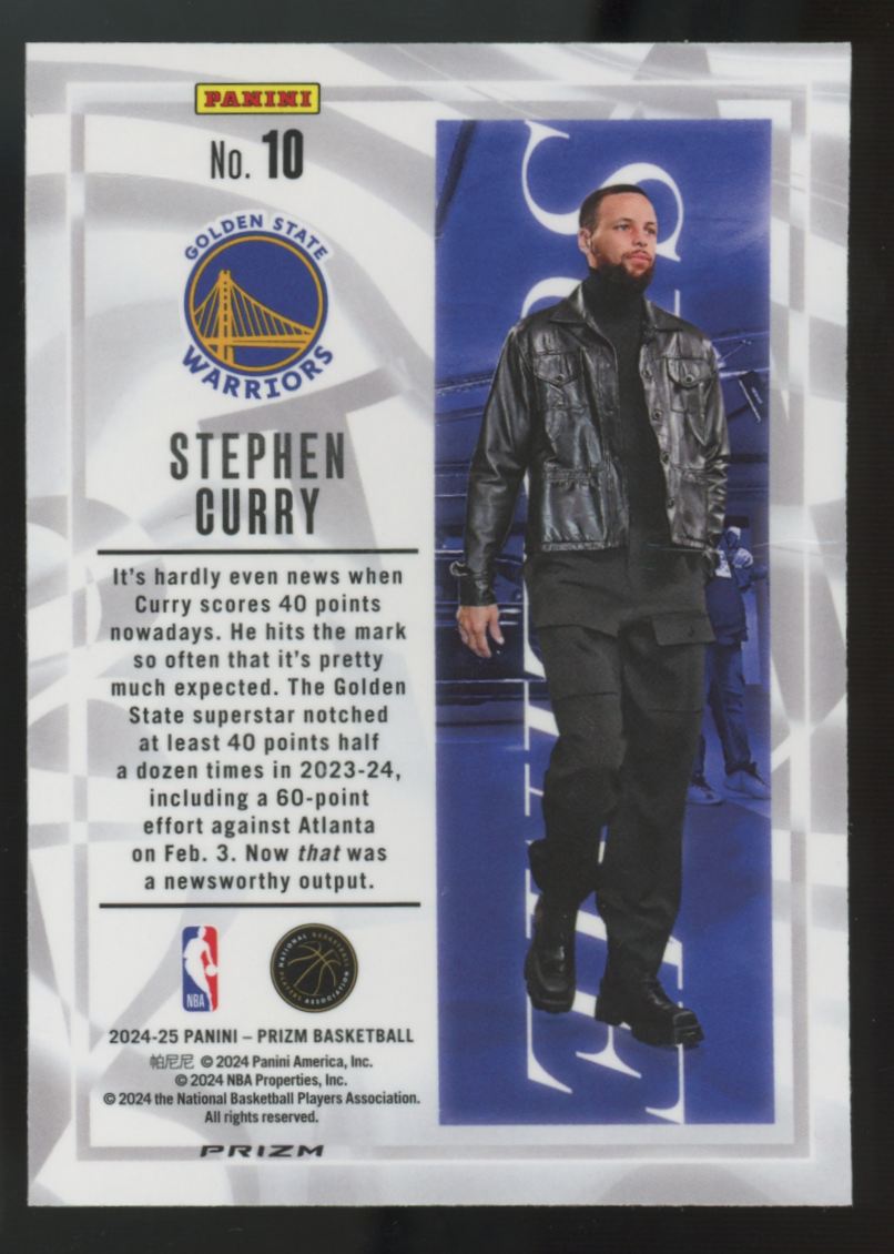 2024-25 Panini Prizm Stephen Curry Sublime SSP #10