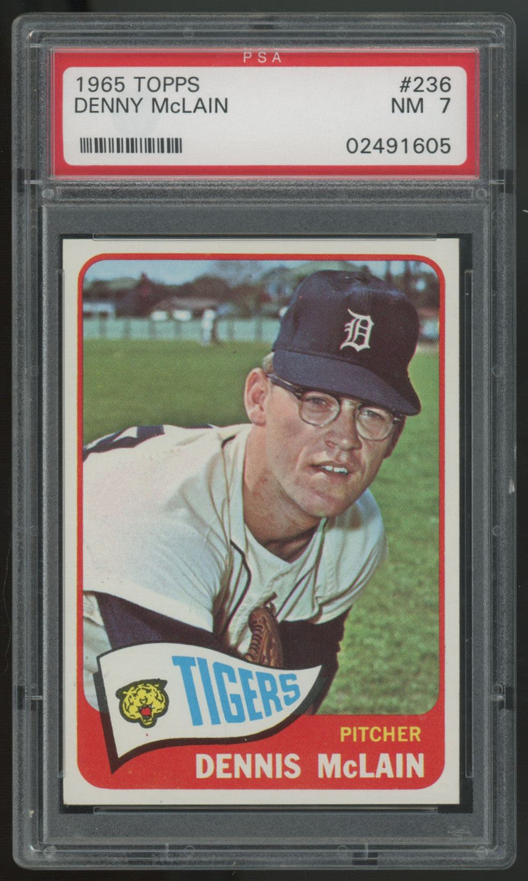 1965 Topps Denny McLain RC #236 PSA 7