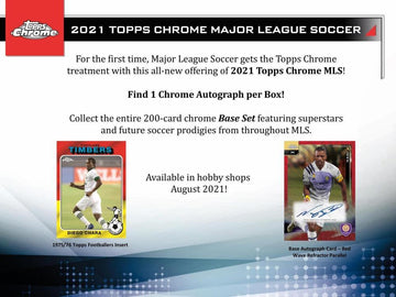 2021 Topps MLS Chrome Soccer Hobby Box