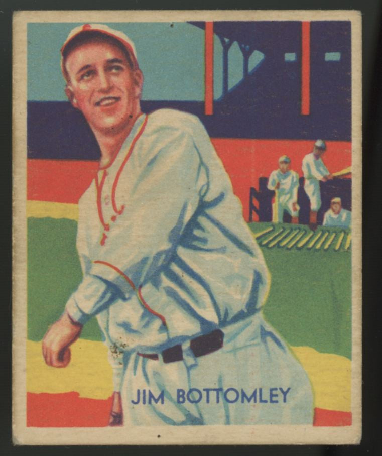 1935 National Chicle Jim Bottomley Diamond Stars #59 Poor (Pin Hole)