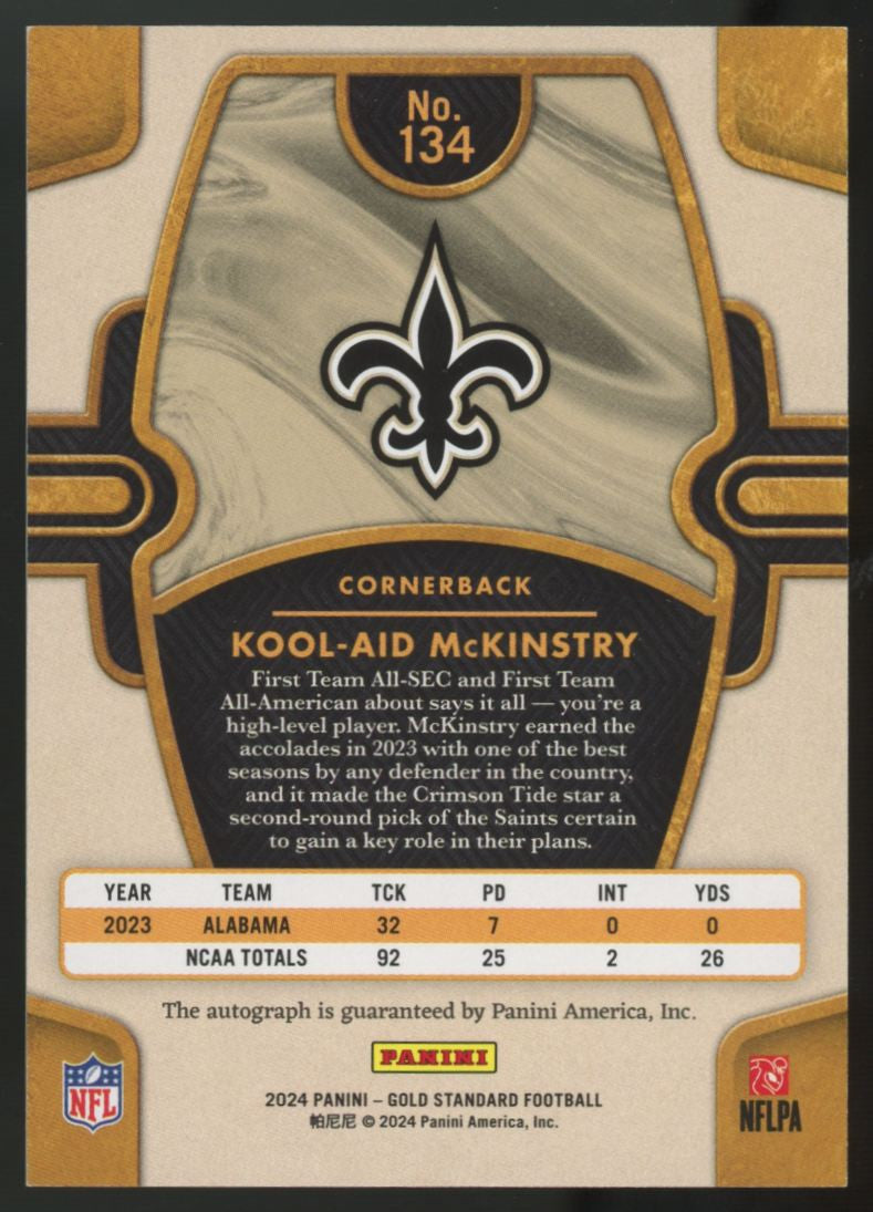 2024 Gold Standard Kool-Aid McKinstry RC Sapphire Auto /5 #134