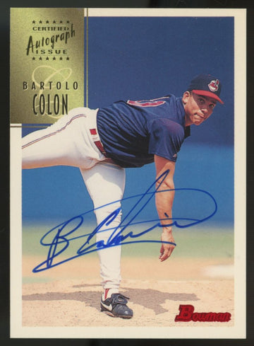 1997 Bowman Bartolo Colon Certified Autograph Issue Auto #CA15