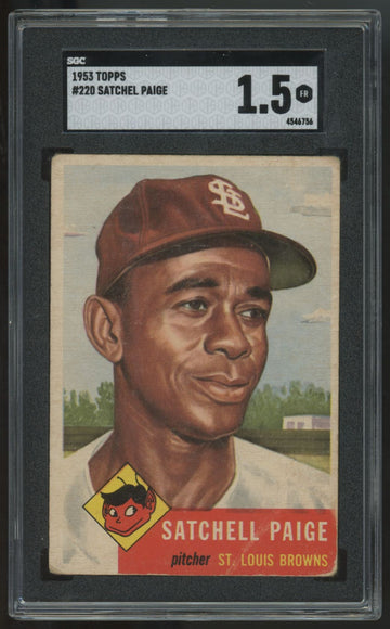 1953 Topps Satchel Paige #220 SGC 1.5 *756