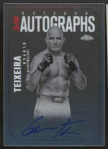 2025 Topps Chrome UFC Glover Teixeira Octagon Autographs #OLA-GT