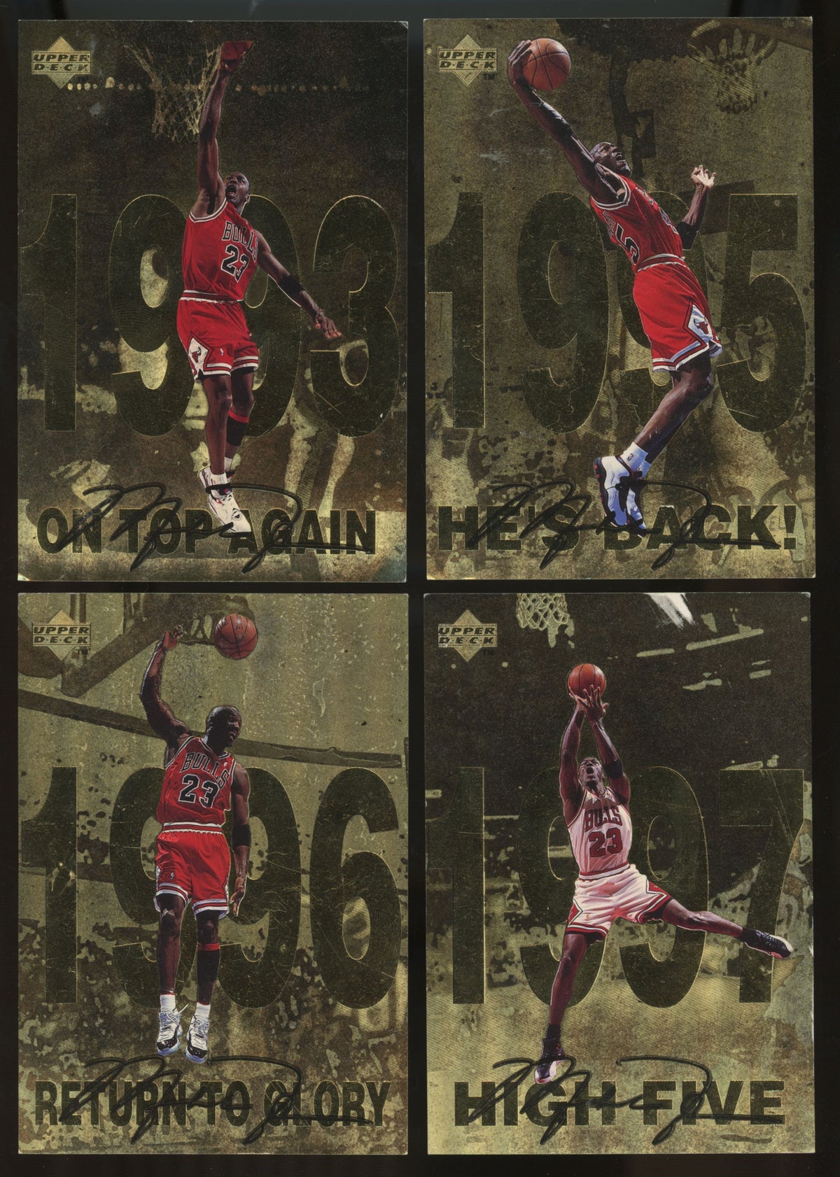 1997-98 Upper Deck Michael Jordan Gatorade Complete Set (12/12) Low Grade