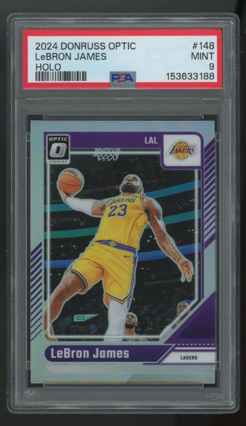 2024-25 Donruss Optic LeBron James Holo #148 PSA 9