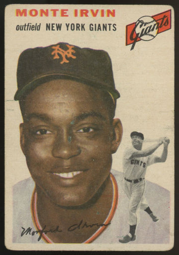 1954 Topps Monte Irvin #3 Poor (Back)