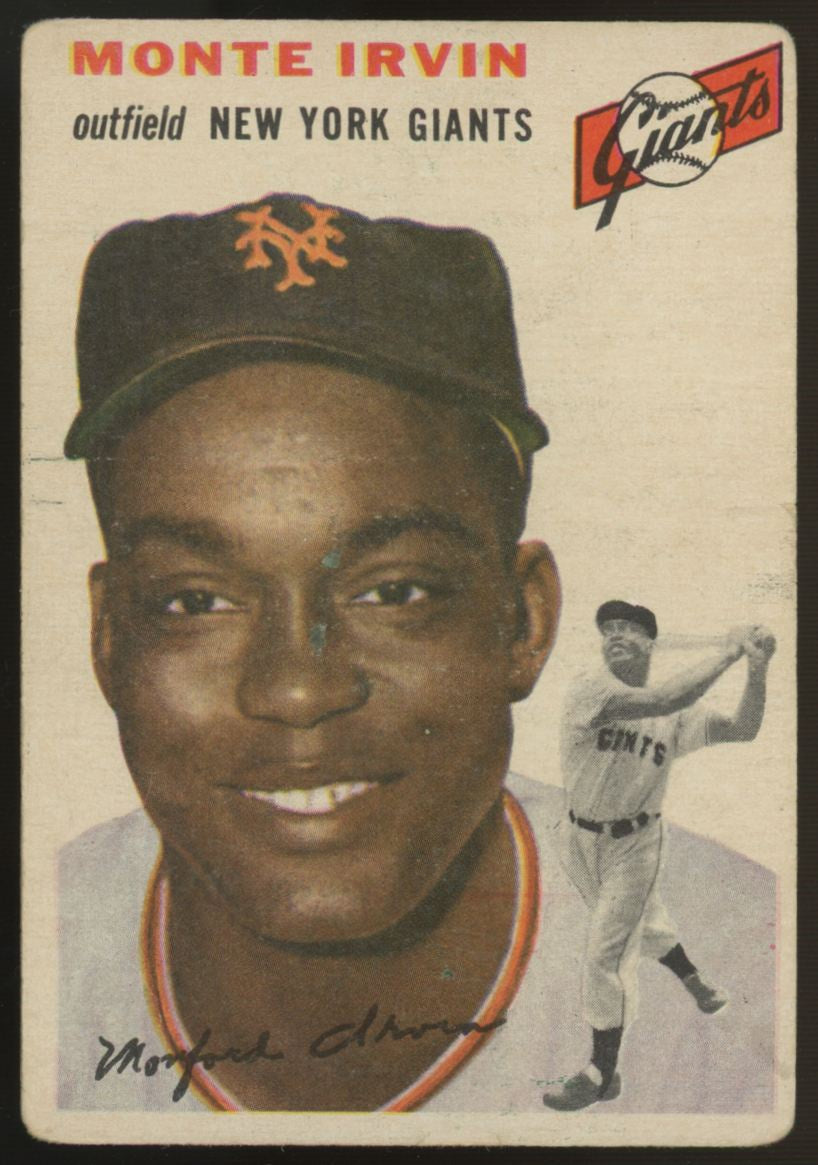 1954 Topps Monte Irvin #3 Poor (Back)