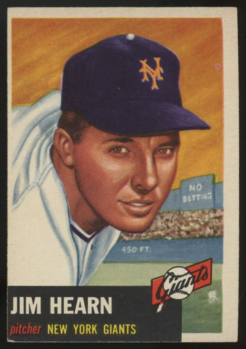 1953 Topps Jim Hearn #38 EX/MT
