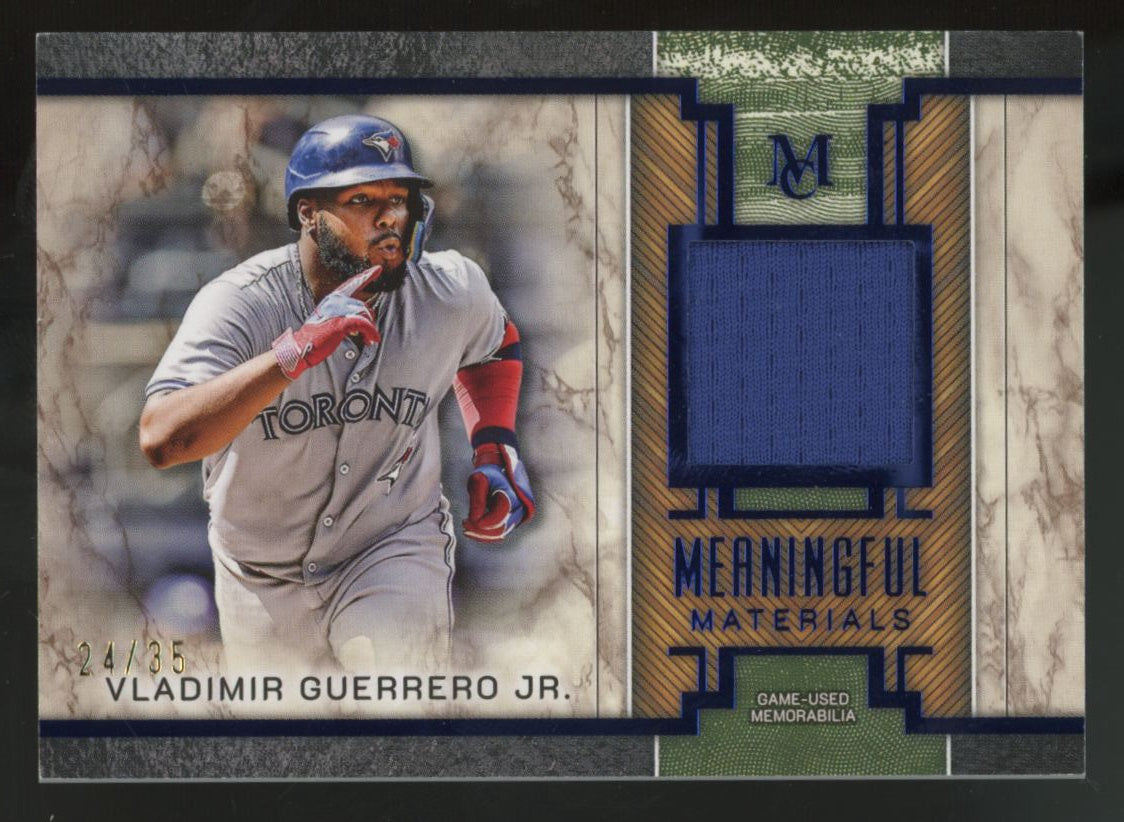 2025 Topps Museum Collection Vladimir Guerrero Jr. Meaningful Sapphire Patch /35