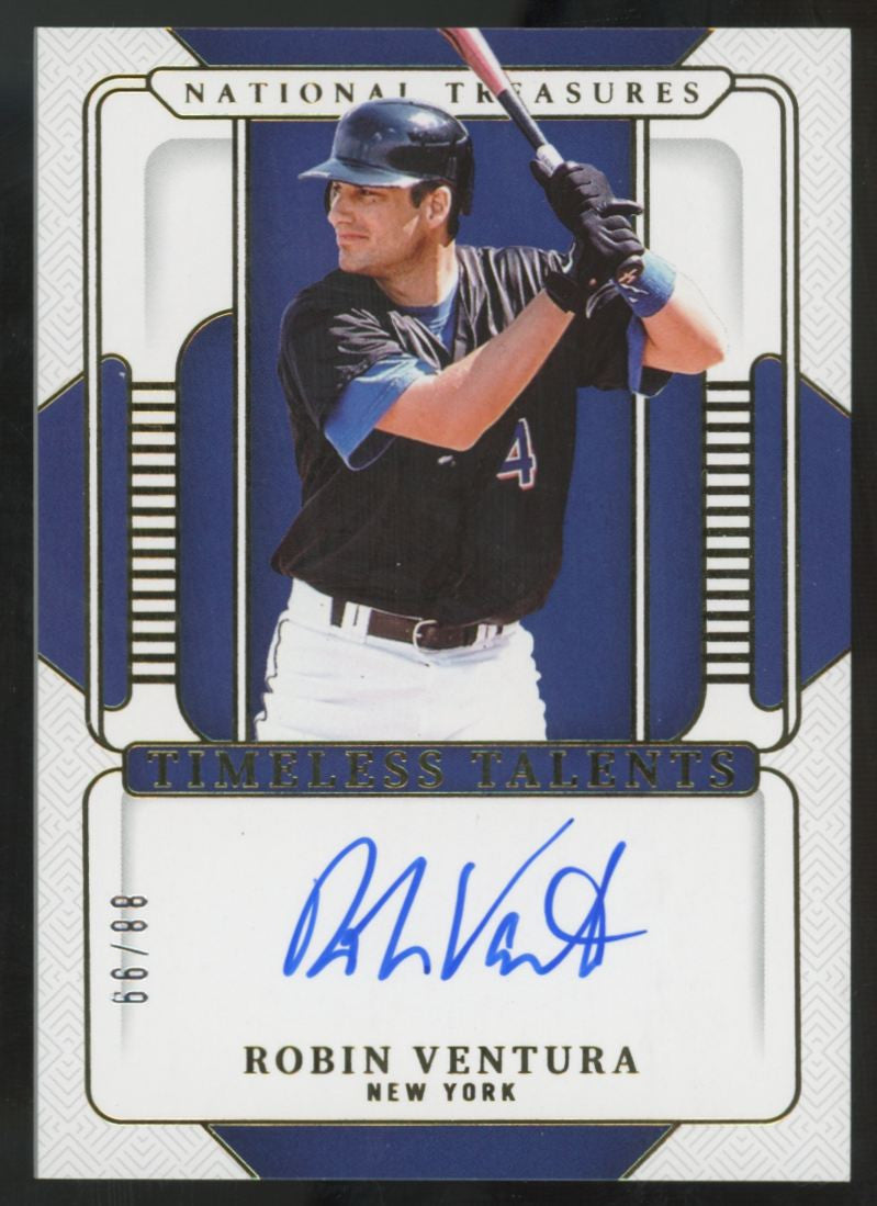 2025 Panini National Treasures Robin Ventura Timeless Talents Auto /99 #TT-RBV