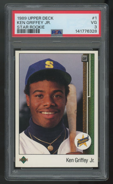 1989 Upper Deck Ken Griffey Jr RC #1 PSA 3 *328