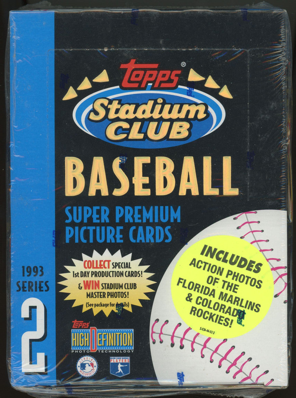 1993 Topps Stadium Club Baseball Series 2 24 Pack Box Factory Sealed