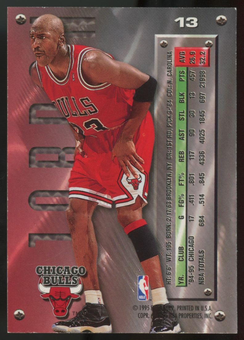 1995-96 Fleer Metal Michael Jordan #13 "C"