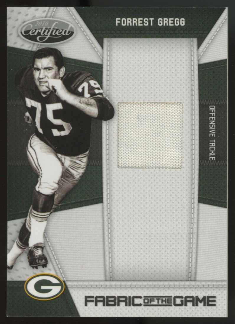 2010 Panini Certified Forrest Gregg Fabric of the Game Patch /250 #56