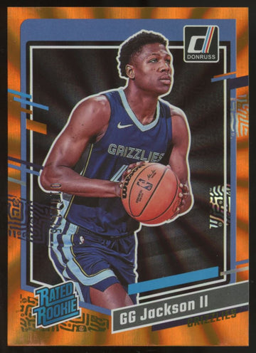 2023-24 Donruss GG Jackson II Rated Rookie RC Orange Laser /125 #232