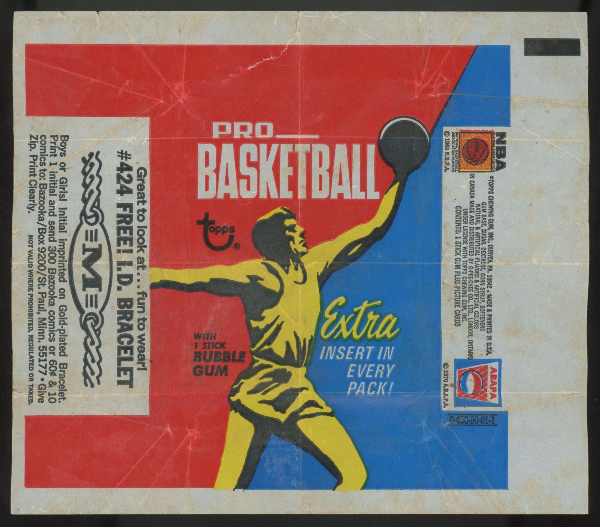 1971-72 Topps Basketball Wrapper