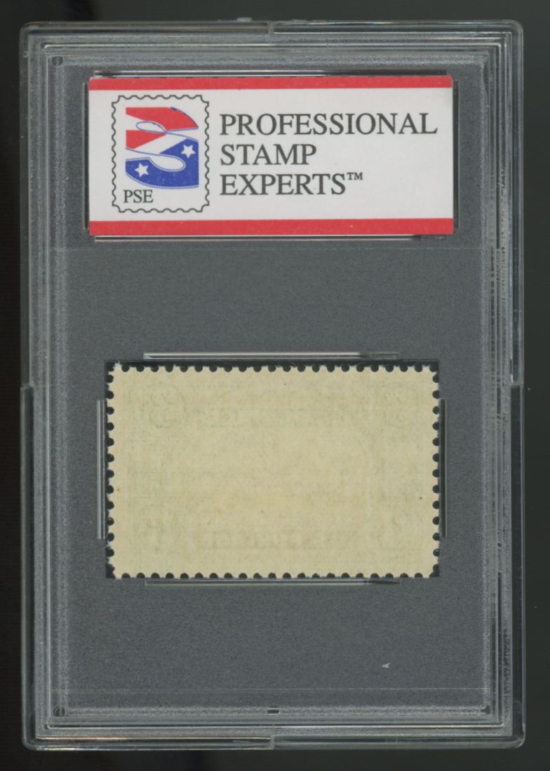 1950 American Bankers Association Yellow Green 3 Cent Stamp #987 PSE 98