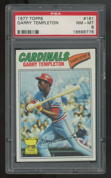 1977 Topps Garry Templeton RC #161 PSA 8