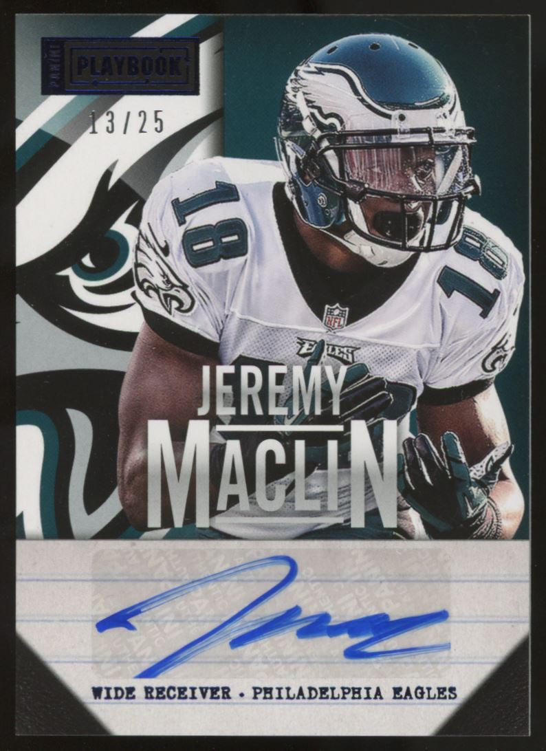 2013 Playbook Jeremy Maclin Auto Blue /25 #45