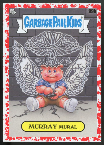 2021 Topps Garbage Pail Kids Murray Mural Blood Red /75 #99b
