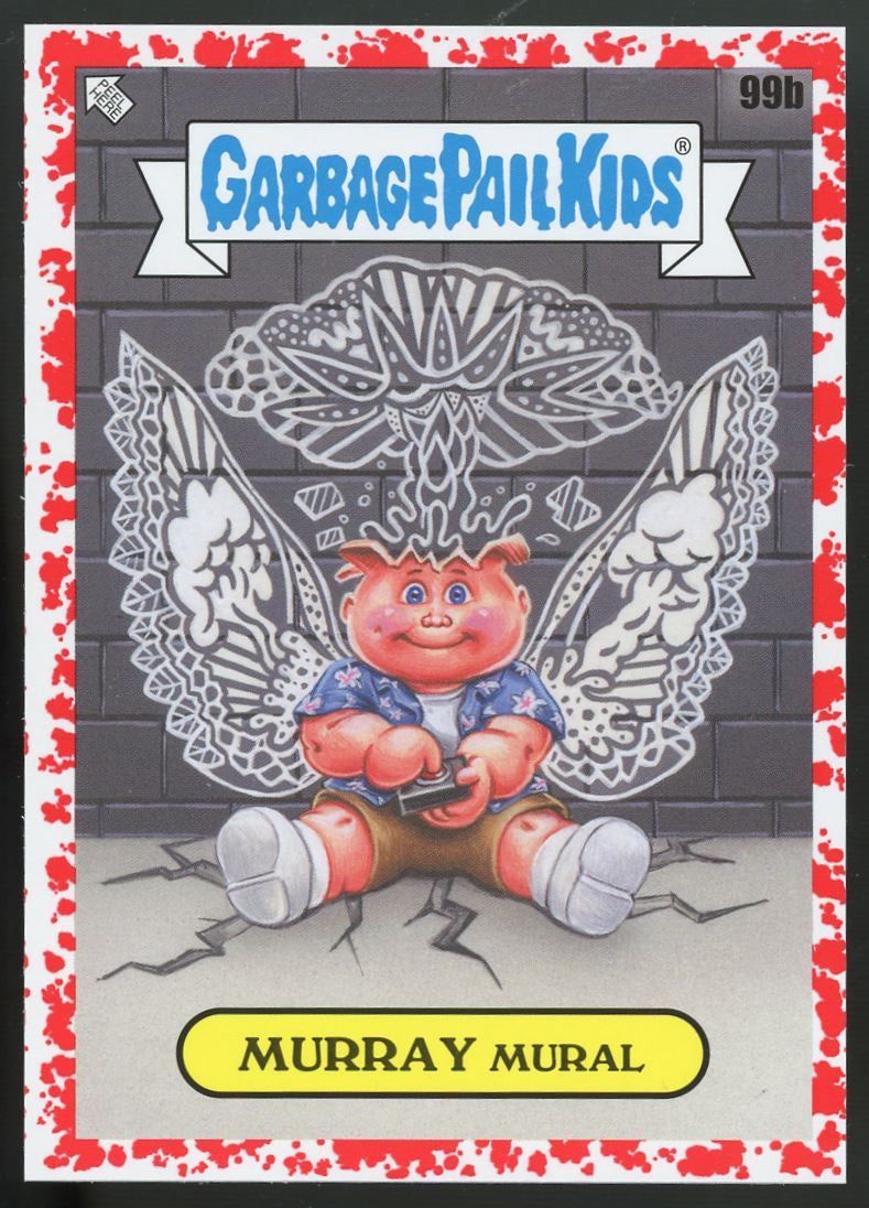 2021 Topps Garbage Pail Kids Murray Mural Blood Red /75 #99b