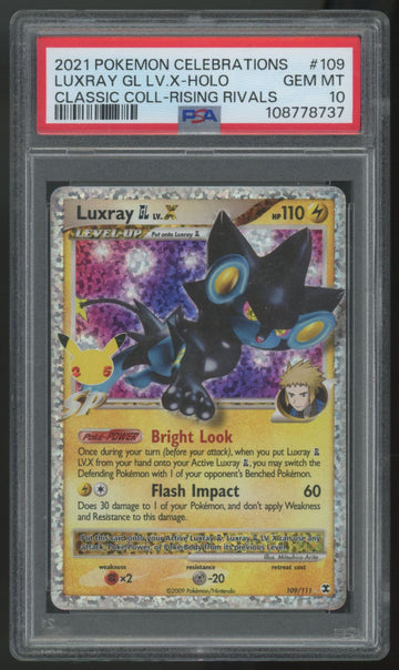 2021 Pokemon Luxray GL LV X Classic Collection Holo #109 PSA 10