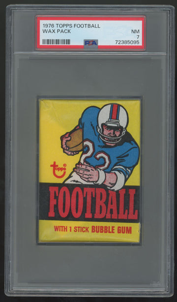 1976 Topps Football Wax Pack PSA 7 *5095