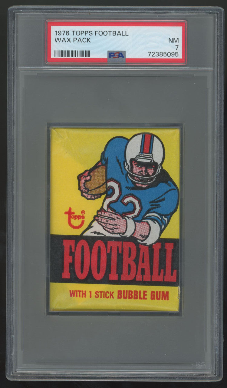 1976 Topps Football Wax Pack PSA 7 *5095