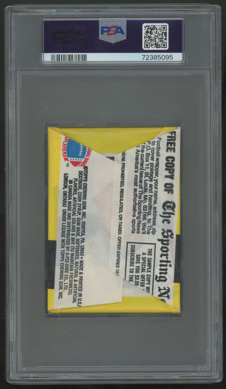 1976 Topps Football Wax Pack PSA 7 *5095
