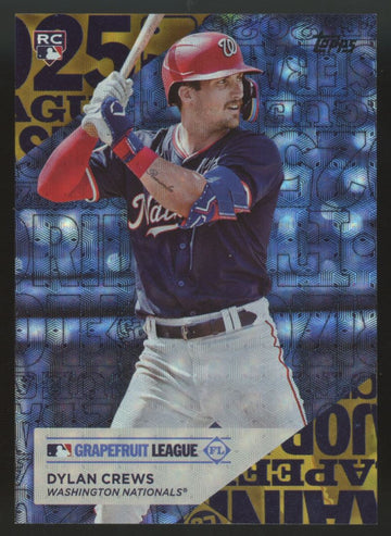 2025 Topps Dylan Crews RC Training Grounds Foilfractor 1/1 #TG-20