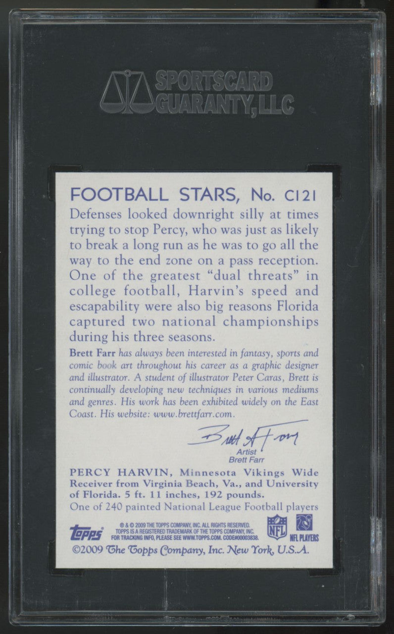 2009 Topps National Chicle Percy Harvin RC #C121 SGC 10