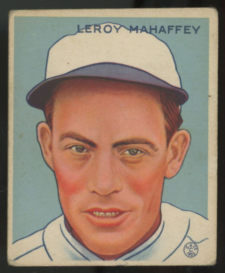 1933 Goudey Leroy Mahaffey #196 Poor (Pin Hole)