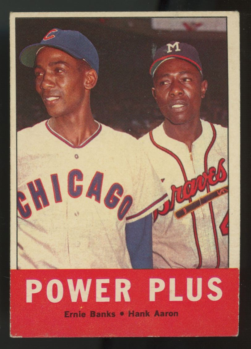 1963 Topps Banks/Aaron Power Plus #242 VG-EX