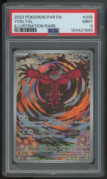 2023 Pokemon Yveltal Paradox Rift Illustration Rare #205 PSA 9 (C)