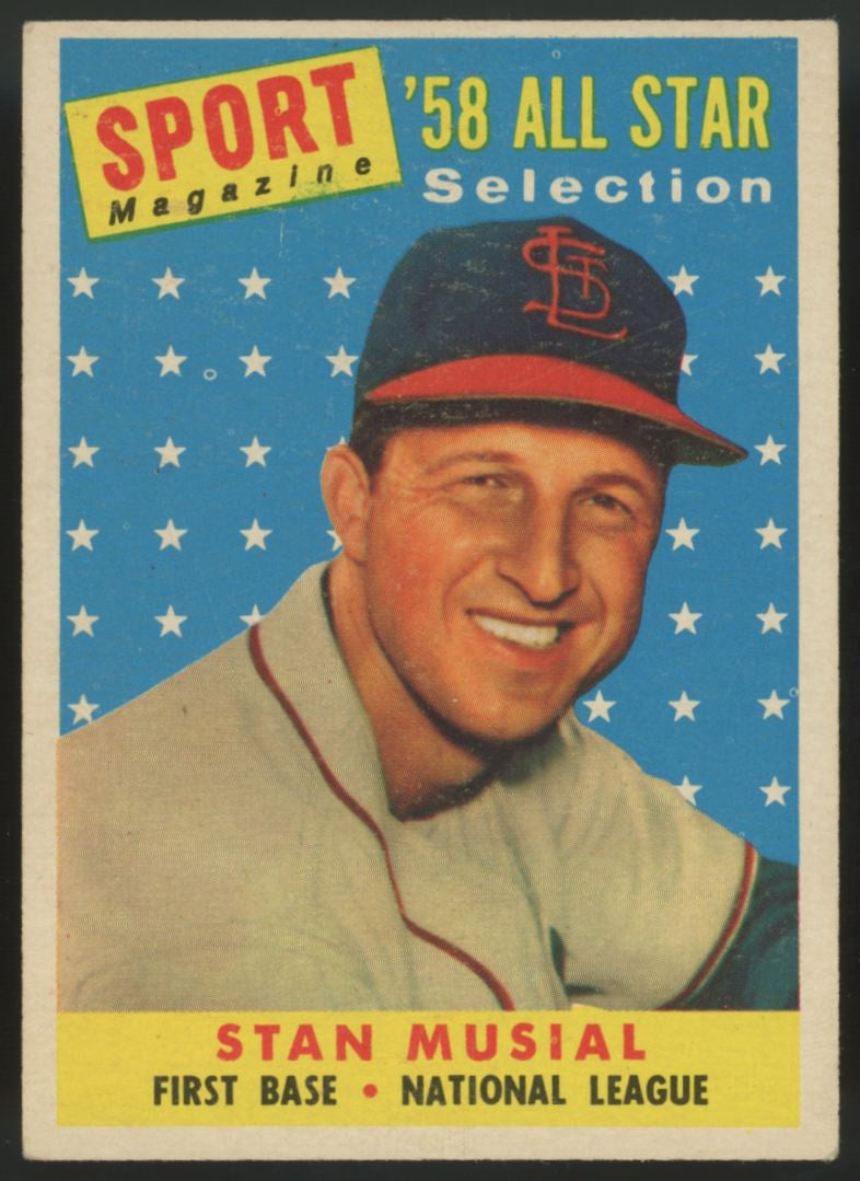 1958 Topps Stan Musial All Star #476 EX "A"
