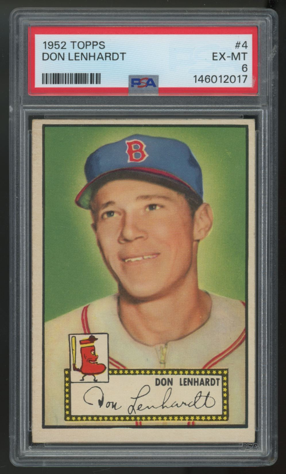 1952 Topps Don Lenhardt #4 PSA 6