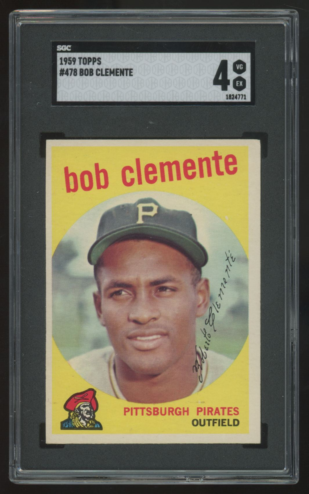 1959 Topps Bob Clemente #478 SGC 4 *771
