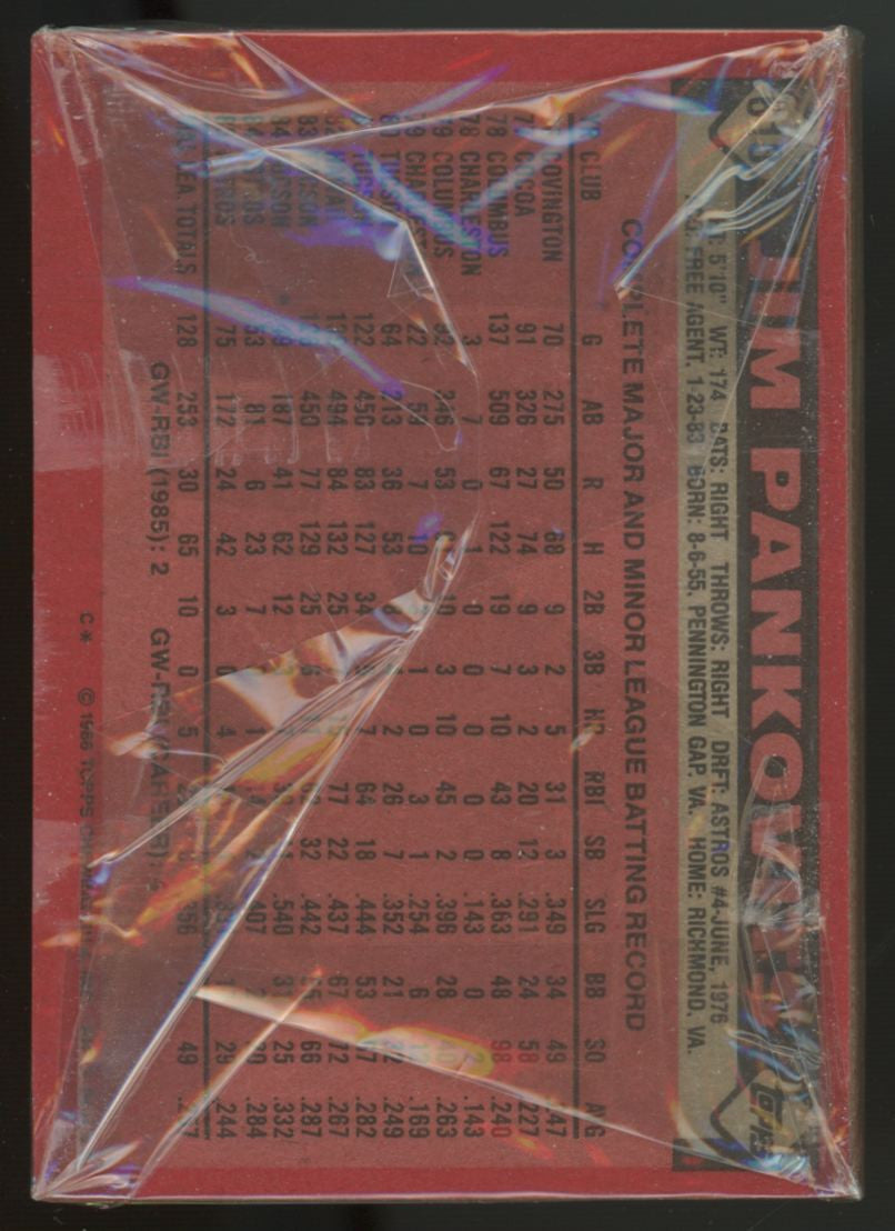1986 Topps Baseball Grocery Cello Pack Sealed Vince Coleman RC On Front