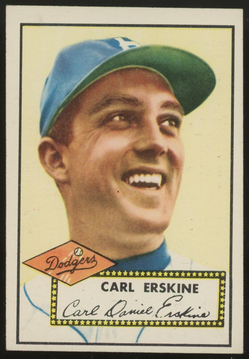 1952 Topps Carl Erskine #250 EX - EX/MT