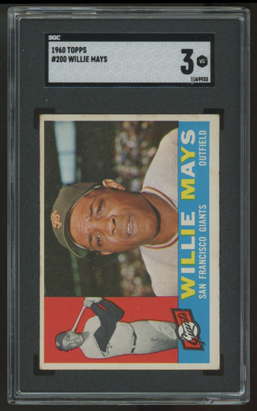 1960 Topps Willie Mays #200 SGC 3 *955
