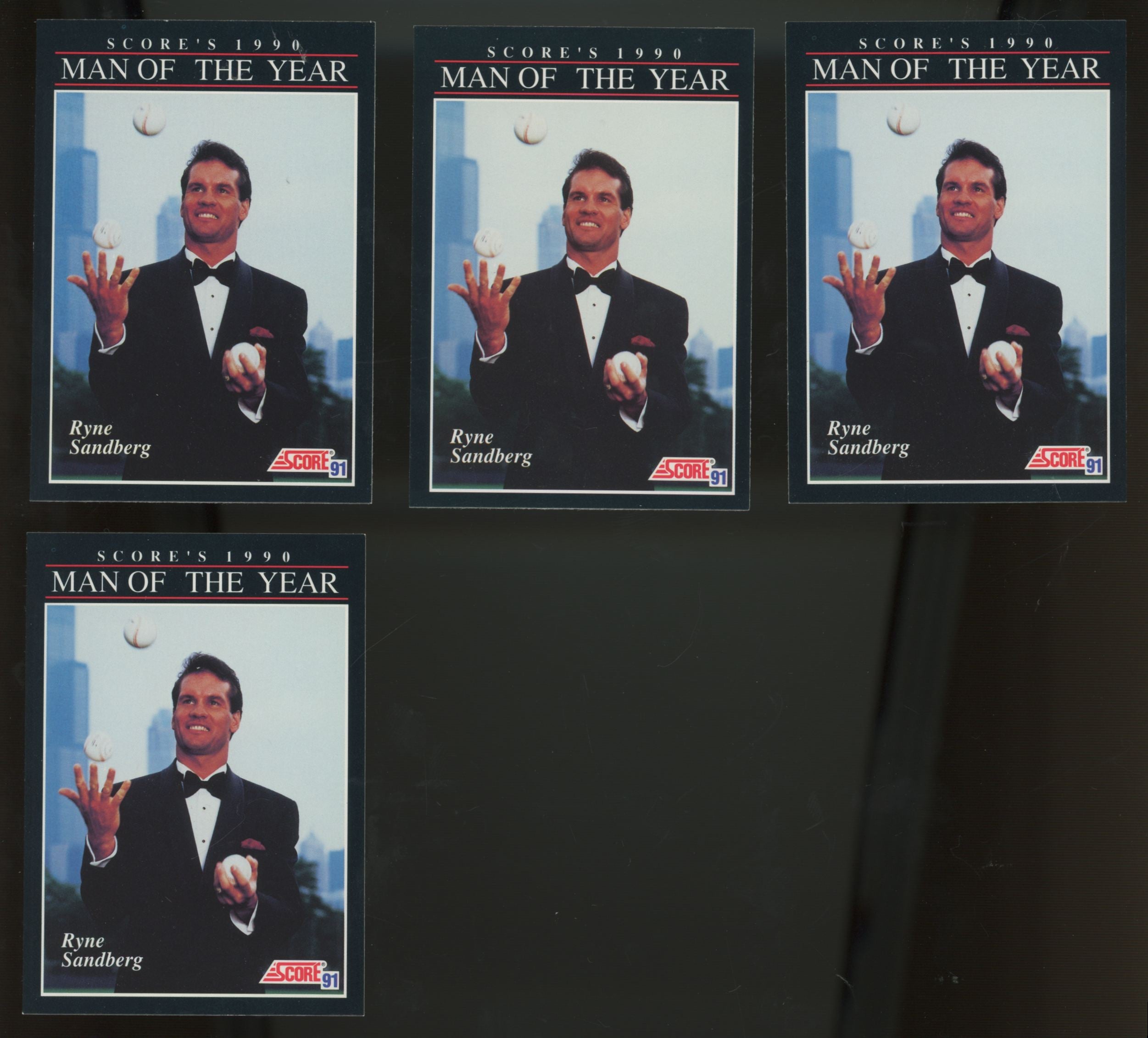 1991 Score Ryne Sandberg Score's 1990 Man Of The Year #815 (Lot Of 10)