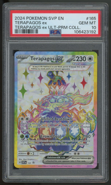 2024 Pokemon Terapagos ex Ultra Premium Collection Promo #165 PSA 10